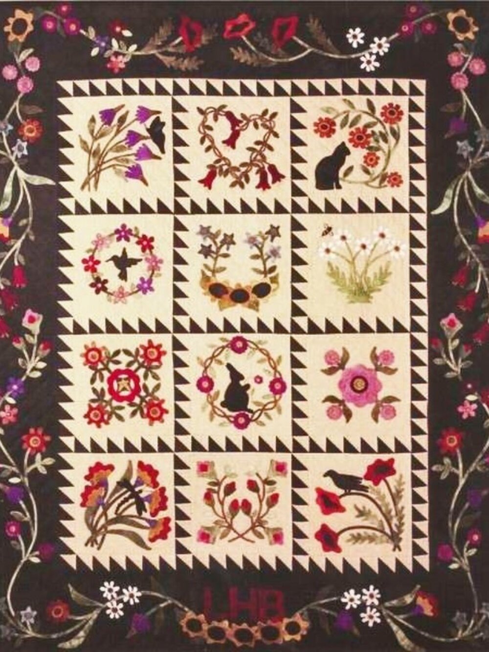 Primitive Gatherings Folk Art Album Applique Block Quilt Patterns NEW Farmhouse - Picture 5 of 5